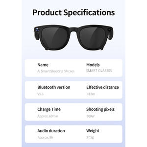 カスタムAI搭載スマートグラス カメラとAI搭載のスマートAIグラス トランジションレンズ搭載 リアルタイムアシスタンス 多様なシーンで使用可能 - Product Image 6