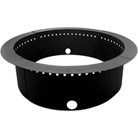 Anneau de foyer sans fumée personnalisé en acier robuste, insert rond pour foyer extérieur, camping et feux de camp