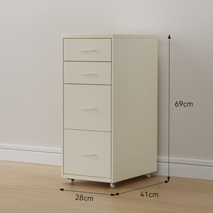 Armoire <span class=keywords><strong>de</strong></span> classement étroite en métal à 4 tiroirs, armoire <span class=keywords><strong>de</strong></span> bureau, armoire <span class=keywords><strong>de</strong></span> classement verticale en acier pour la maison, le bureau, l'école, les équipements - Product Image 6