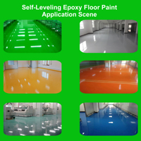Peinture époxy pour sols résistante à l'usure, effet marbre, faible teneur en COV, durable, autonivelante, liquide pour sols d'usine