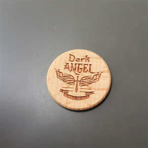 Rodajas de fichas de madera natural, monedas de madera redondas para proyectos de manualidades y manualidades - Product Image 5