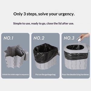 Toilettes mobiles d'extérieur pour voiture, <span class=keywords><strong>camping</strong></span>, longues distances, conduite autonome à grande vitesse, <span class=keywords><strong>tente</strong></span> de toilettes pliable d'urgence, légère - Product Image 4