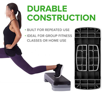 ONESTARSPORTS Prix d'usine Noir Trainer Work Out Step Réglable Gym Fitness Exercice Entraînement Aérobic Stepper