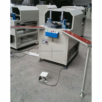 핵심 구성 요소가있는 PVC 창 및 윈-도어 코너 용 UPVC PVC PVC 창 CNC 코너 청소 기계 PLC 엔진 베어링 모터