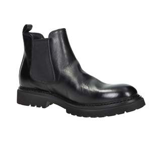 Bottes mi-mollet pour homme Amerigo Vespucci AV251 en cuir noir style Chelsea pour le travail - Product Image 6