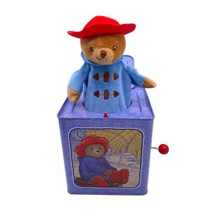 Boîte à musique en métal en gros, motif <span class=keywords><strong>Petit</strong></span> <span class=keywords><strong>Chaperon</strong></span> <span class=keywords><strong>Rouge</strong></span> et ours en peluche, jouet animal en peluche à manivelle, boîte carrée universelle en métal - Product Image 5