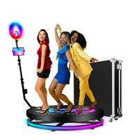 Station de partage portable magique pour mariage, photomaton rotatif instantané, boîte de photomaton avec caméra 360°