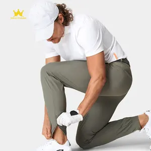 Pantaloni sportivi da uomo traspiranti ed elastici con un pratico design con cerniera per pantaloni, che supporta la personalizzazione di più colori