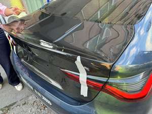 Fibra de carbono real G82 fibra de carbono seca estilo <span class=keywords><strong>CSL</strong></span> parachoques trasero maletero labio para BMW <span class=keywords><strong>M4</strong></span> G82 2021 + G82 maletero trasero - Product Image 3