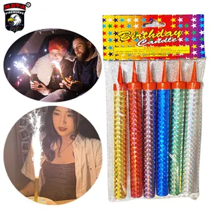 wholesale happy you Singing Incredible Tape clip set Smokeless Firecrackers firework candle Fountain Fireworks For Birthday