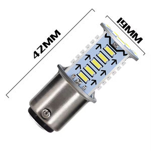 Offres Spéciales 5W <span class=keywords><strong>LED</strong></span> <span class=keywords><strong>ampoule</strong></span> stroboscopique pour motos voitures électriques 6500k température de couleur nouveau Flash feu stop 1157-3014-30SMD - Product Image 3