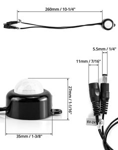 TDL-<span class=keywords><strong>2025</strong></span> thông minh dải đèn LED với máy dò chuyển động báo động cảm biến chuyển đổi 12V cho phòng ngủ phòng khách cầu thang hành lang tường chuyển đổi - Product Image 3