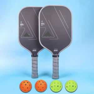 Vente en gros <span class=keywords><strong>Raquette</strong></span> de Pickleball Ben CFS Thermoformé T700 en fibre de carbone Lot de <span class=keywords><strong>2</strong></span> avec 4 balles - Product Image 1