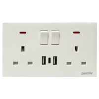 Prix discount d'usine pour Style classique britannique Standard PC interrupteur mural prise unipolaire 250v 10a Offre Spéciale OEM pour maison britannique