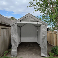 Abri de rangement extérieur imperméable en acier pour le stationnement des voitures et l'utilisation en plein air