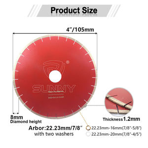 Nhà Máy Tùy Chỉnh Bán Buôn 230Mm Thông Tư Lớn Kim Cương Cắt <span class=keywords><strong>Saw</strong></span> <span class=keywords><strong>Blade</strong></span> Mài Phân Khúc Kim Cương <span class=keywords><strong>Saw</strong></span> <span class=keywords><strong>Blade</strong></span> Cho Bê Tông Cắt - Product Image 6