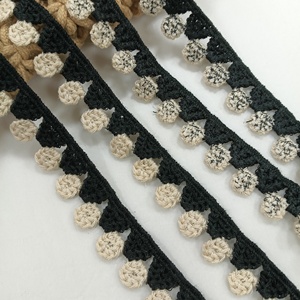 Tela de encaje guipur negro con bordado floral para velo de novia, accesorios de costura para ropa. - Product Image 6