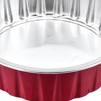 Barquettes jetables en aluminium recyclables avec couvercle, en tailles 200 ml et 150 ml, pour un stockage alimentaire respectueux de l'environnement