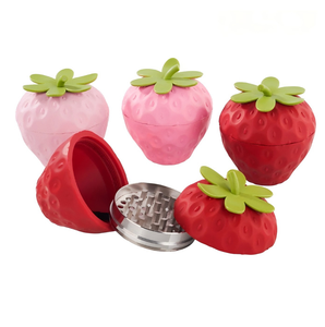 Rukioo New 50mm 3-Piece Strawberry Tobacco <b>Grinder</b> Plastic <b>Herb</b> <b>Grinder</b> with Classic Design for Home & Party Use - Product Image 6