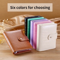 Beige Mini A7 Budget Binder Sac À Main En Vrac, Crocodile Portefeuille Avec Classeur A7, Classeur Livre Argent Organisateur