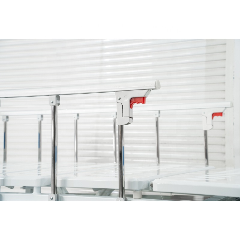 MN-MB006 Мебель для больницы Медицинская кровать с новыми ABS поручнями Одинарный кривошип Ручная кровать