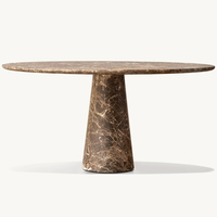 Ensemble de meubles d'intérieur Kumusi meubles de maison ensemble de salle à manger table en marbre moderne table à manger