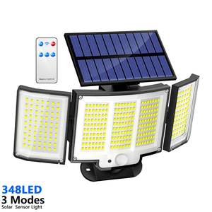 Super luminoso 348 LED integrato luce solare esterna ad alta potenza IP65 3 modalità di lavoro giardino adatto sensore di movimento luci Modulare - Product Image 1