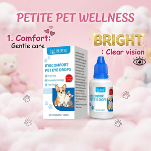 OEMODM Gouttes nettoyantes pour les <span class=keywords><strong>yeux</strong></span> des animaux de compagnie sans conservateurs, avec des ingrédients hydratants, nourrissent la peau délicate autour des <span class=keywords><strong>yeux</strong></span> des animaux - Product Image 1
