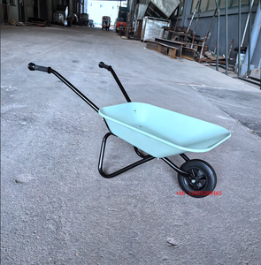 <span class=keywords><strong>Brouette</strong></span> de jouet en plastique pour enfants avec roues en métal massif Chariot en métal pour enfants pour le jeu d'arrière-cour des enfants - Product Image 6