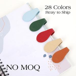 Hongbo regalo <span class=keywords><strong>di</strong></span> cancelleria più venduto 24 colori in pelle <span class=keywords><strong>di</strong></span> ciottoli segnalibro magnetico per pagine <span class=keywords><strong>di</strong></span> libri/raccoglitori <span class=keywords><strong>di</strong></span> bilancio ad anello - Product Image 2