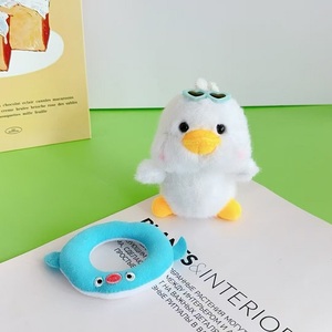 Claw Máy búp bê phim hoạt hình màu vàng vịt Búp bê đồ chơi bán buôn bơi vòng vịt nhỏ đồ chơi sang trọng Keychain - Product Image 4