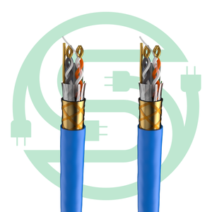 1000ft محمية في الهواء الطلق القط 6 كابل PVC + PE سترة Al احباط 90% تجديل النحاس sftp cat6 كابل شبكة محلية 305m - Product Image 3
