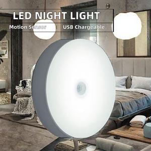 ضوء ليلي <span class=keywords><strong>LED</strong></span> قابل لإعادة الشحن عبر USB مع مستشعر حركة IP20، إضاءة دافئة بيضاء/بيضاء عادية للخزانة والدولاب وغرفة النوم والمطبخ للاستخدام الداخلي - Product Image 5