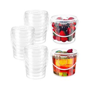 Gobelets en plastique jetables transparents de 1000 ml en PP pour les boissons aux fruits et au thé - Product Image 1