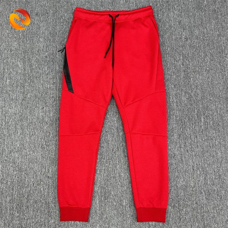 Manufacturer Wholesale Red Cotton Running Pants Jogger Solid Graphic  Sweatpants Men Men'S Pants and Trousers