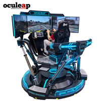 Simulateur de course VR 2026 Nouveau Modèle 6DOF 3 Écrans Simulateur de conduite de voiture de course Jeu d'arcade de course de vitesse Machine de jeu VR pour centre de jeux