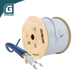 Outdoor indoor network cat 6 cable 305 Meter Per Roll unshielded Internet Cable UTP Cat6 Lan Cable