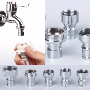 Adaptateur de robinet en cuivre massif chromé pour machine à laver domestique, connecteur rapide, adaptateur de buse d'entrée d'eau - Product Image 2