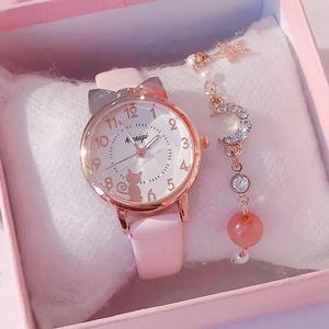 Lindo reloj de cuarzo para niños con luz colorida estudiante luminoso Rosa niños relojes de pulsera deportivos para niñas regalo - Product Image 3
