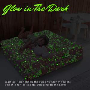 Canapé modulaire pour enfants, canapé pliable pour salle de jeux, chaise en <span class=keywords><strong>mousse</strong></span> <span class=keywords><strong>licorne</strong></span> convertible phosphorescente pour bébés et enfants - Product Image 6