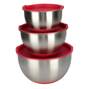 Bols mélangeurs en métal sans BPA avec poignées en silicone faciles à soulever et à maintenir sur la surface pour les fêtes - Product Image 6