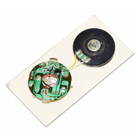 Mini dispositif de carte de voeux musicale sonore avec puce d'enregistrement audio électronique grand public