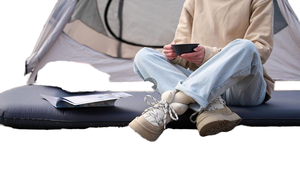 Outdoor Automatic Inflatable <b>Mattress</b> 5-8CM Thick Suede Moisture-proof Sleeping Mat for Camping Lunch Break Hike HSI Model 0109B - Product Image 3