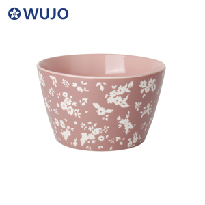 Bộ 4 Bát Gốm Bát Đồ Đá Tráng Men Màu Bát Súp Gốm Lớn - Product Image 3