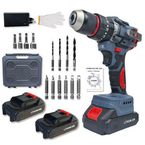 Taladro de Impacto Inalámbrico, Destornillador Eléctrico de Impacto <span class=keywords><strong>Manual</strong></span>, Taladro Pequeño de Litio con Batería Variable para el Hogar - Product Image 5