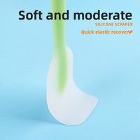 Spatule de pâtisserie semi-transparente monobloc en stock usine, couteau à crème et à mélanger, outil de cuisson en contact alimentaire