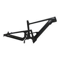 Kit de cadre de VTT électrique en fibre de carbone de 29 pouces, suspension intégrale, compatible avec le moteur Bafang M560 à entraînement central, léger, frein à disque, OEM TopRideX