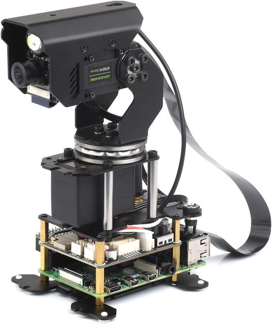360° Omnidirectional High-Torque 2-Axis Expandable Pan-Tilt Camera Module, Driven by Serial Bus Camera PTZ