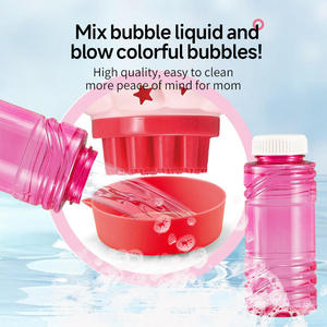 Máquina de Burbujas para Niños, Juguete de Verano para Exteriores, Playa y Parque, Pistola de Burbujas Eléctrica de Unicornio con 16 Orificios, Luz y 60 ml de Solución para Burbujas - Product Image 5