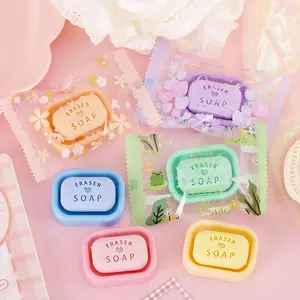 Kawaii Artificial soap eraser. Fun stationery eraser for students. Christmas Prize eraser at the end of June 1